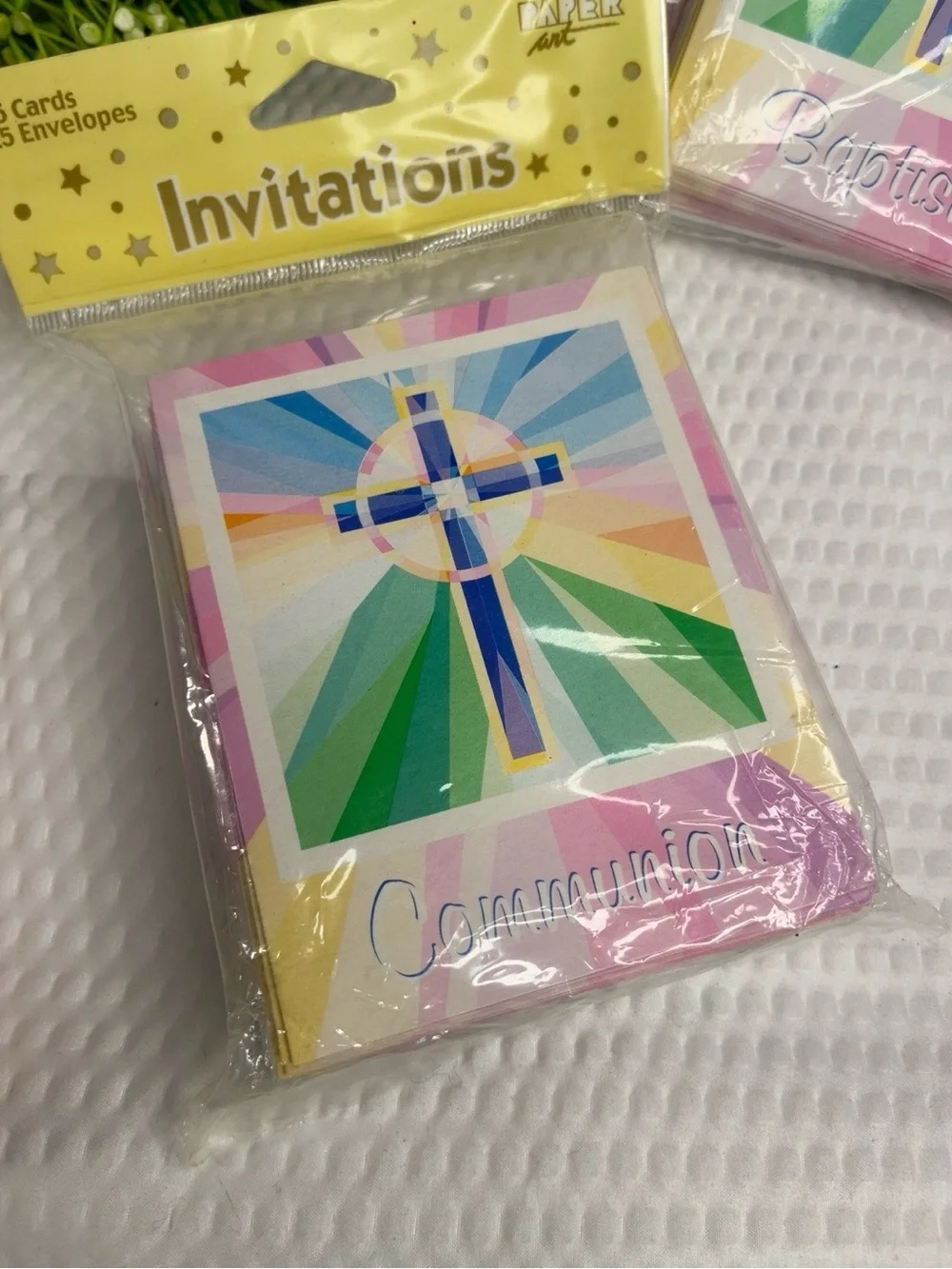 Vintage Communion Party Supplies Bundle Invitations Napkins Baptism Religious